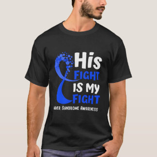 Usher Syndrome Awareness Blue Ribbon Hope Family F T-shirt