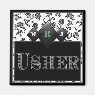 Usher's pin/Button Magneet