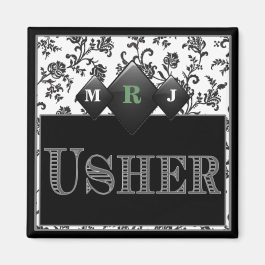 Usher's Pin / Button Magneet (Voorkant)