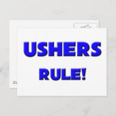 Ushers Rule! Briefkaart (Voorkant / Achterkant)