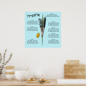 Ushpizin & Arba Minim (4 soorten) Poster (Keuken)