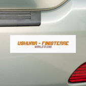 Ushuaia, Argentinië. Finisterre. Het einde van de  Bumpersticker (Op auto)