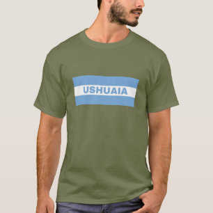 Ushuaia in Argentijnse vlagkleuren T-Shirt