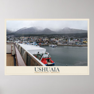 Ushuaia onder de Andes Poster