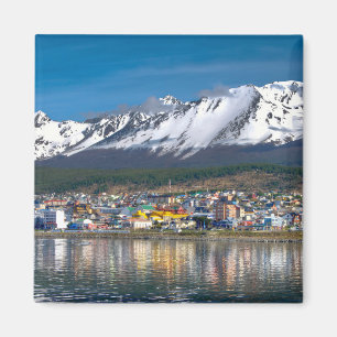 Ushuaia Panoramic Photography uitzicht Foto Print Magneet