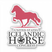 USIHC Custom Cut Vinyl Sticker (Voorkant)