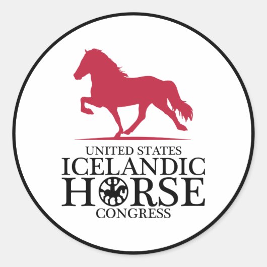 USIHC-Sticker Ronde Sticker (Voorkant)