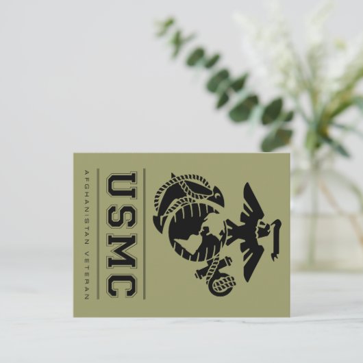 USMC Afghanistan Veteran Briefkaart (Staand voorkant)