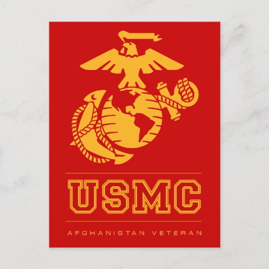 USMC Afghanistan Veteran Briefkaart (Voorkant)