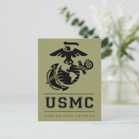 USMC Afghanistan Veteran Briefkaart (Staand voorkant)