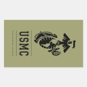 USMC Afghanistan Veteran Rechthoekige Sticker