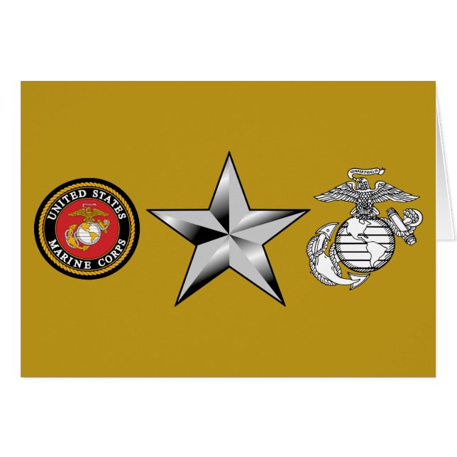 USMC BGen Brigadegeneraal 0-7 (Voorkant Horizontaal)