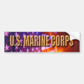 USMC Bumpersticker in ruste (Voorkant)