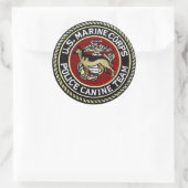 USMC CANINE UNIT RONDE STICKER (Tas)