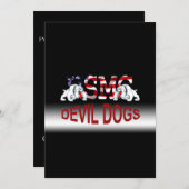 USMC Chesty - Devil Dogs - kaart! Save The Date (Voorkant / Achterkant)