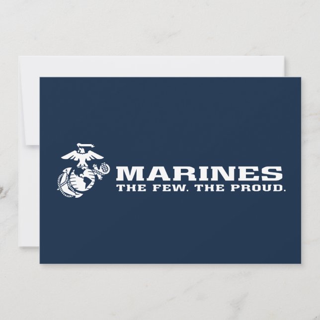 USMC de weinige rode Logo - wit (Voorkant)