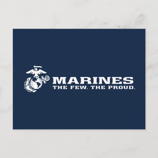 USMC de weinige rode Logo - wit Feestdagenkaart (Voorkant)