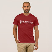USMC de weinige rode Logo - wit T-shirt (Voorkant volledig)