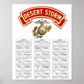 USMC DESERT STORM VETERAN POSTER (Voorkant)
