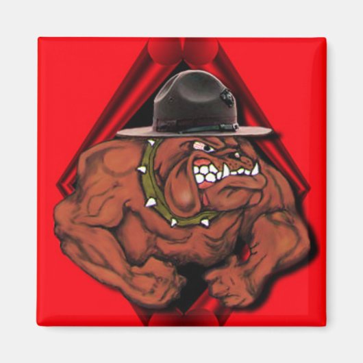 USMC Devil Dog Magneet (Voorkant)