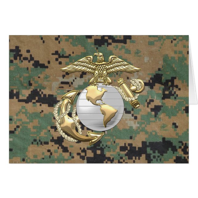 USMC Eagle, Globe & Ancre (EGA) [3D] (Devant horizontal)