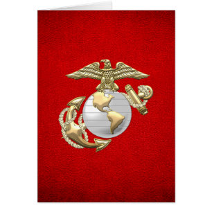 USMC Eagle, Wereldbol & Anchor (EGA) [3D]