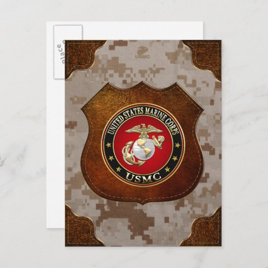 USMC EGA [Special Edition] [3D] Briefkaart (Voorkant / Achterkant)