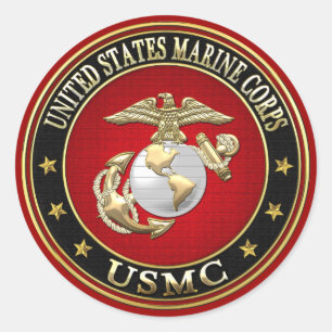 USMC EGA [Special Edition] [3D] Ronde Sticker