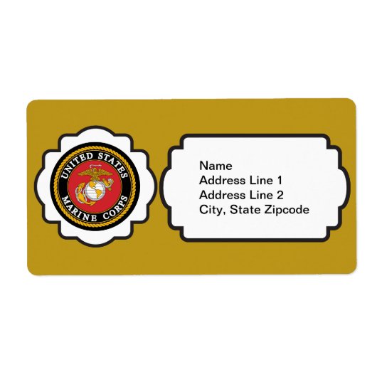 USMC Emblem Etiket (Voorkant)