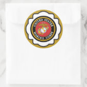 USMC Emblem Ronde Sticker (Tas)