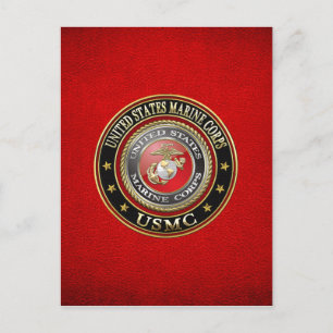 USMC Emblem [Special Edition] [3D] Briefkaart