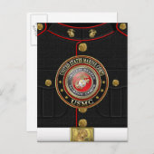USMC Emblem [Special Edition] [3D] Briefkaart (Voorkant / Achterkant)