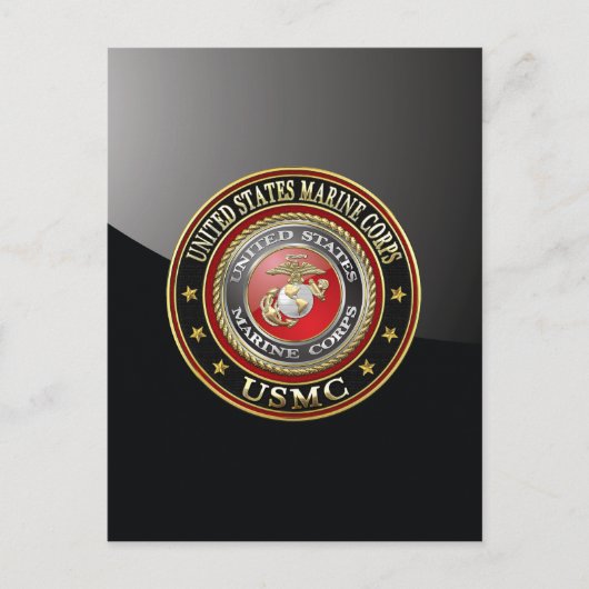 USMC Emblem [Special Edition] [3D] Briefkaart (Voorkant)