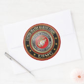 USMC Emblem [Special Edition] [3D] Ronde Sticker (Envelop)