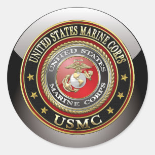 USMC Emblem [Special Edition] [3D] Ronde Sticker