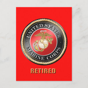 USMC Gepensioneerd Briefkaart