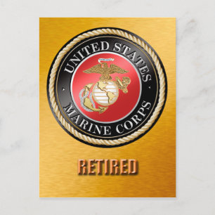 USMC Gepensioneerd Briefkaart
