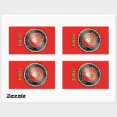 USMC Gepensioneerde Sticker (Vel)