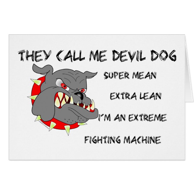 Usmc ils m'appellent chien de diable (Devant horizontal)