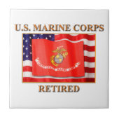 USMC in ruste Tegeltje (Voorkant)