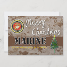 USMC-kerstkaart Camo