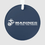 USMC Les rares Logo Fiers - Blanc (dos)