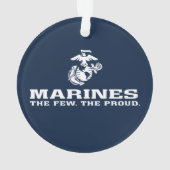 USMC Les rares Logo Fiers Empilés - Blanc (dos)