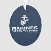 USMC Les rares Logo Fiers Empilés - Blanc (devant)