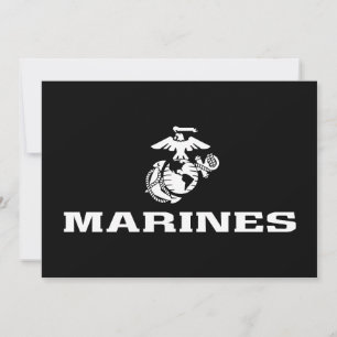 USMC Logo gestapeld - Wit