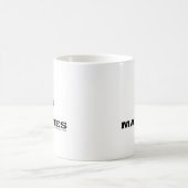 USMC Logo Stacked Black Logo Koffiemok (Center)