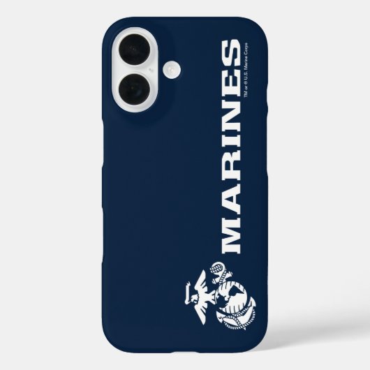 USMC Logo - Wit Case-Mate iPhone Case (Achterkant)