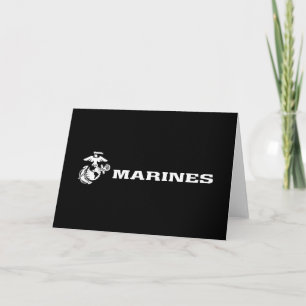 USMC Logo - Wit Notitiekaartje