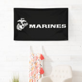 USMC Logo - Wit Spandoek (Insitu)