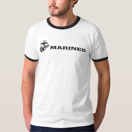 USMC Logo - zwart T-shirt (Voorkant)